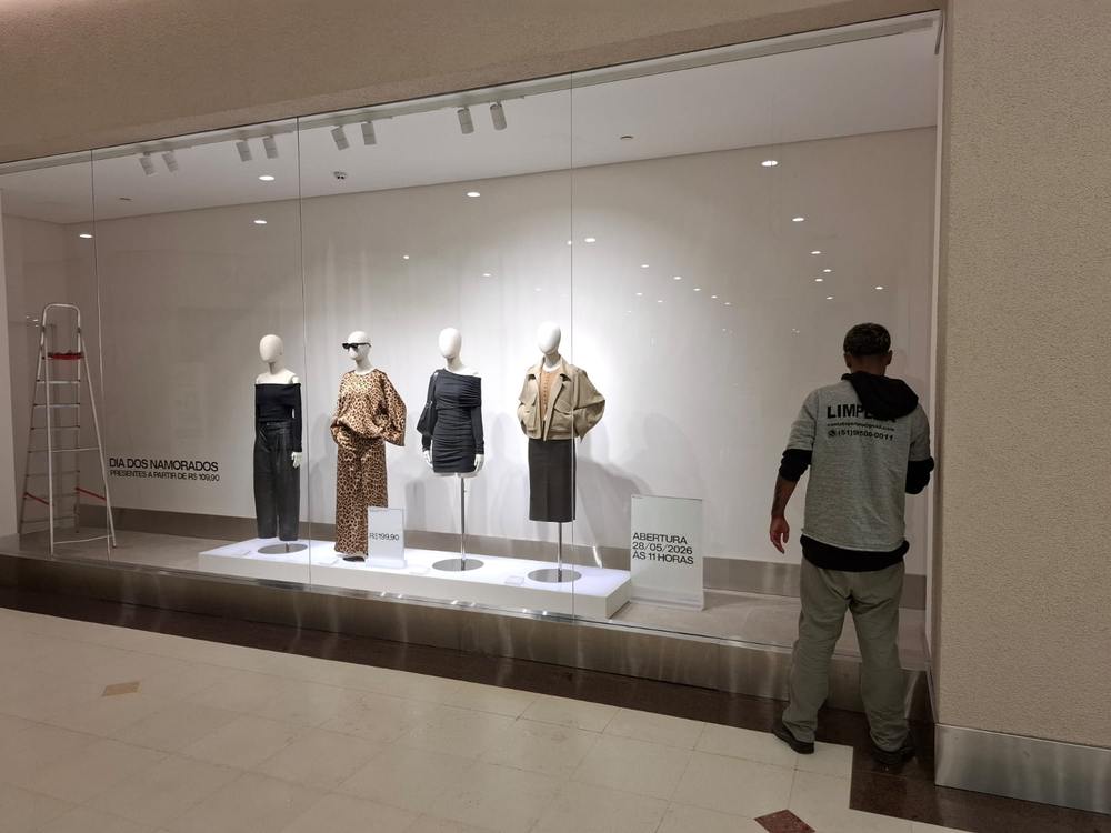 Vitrine · inauguração de loja